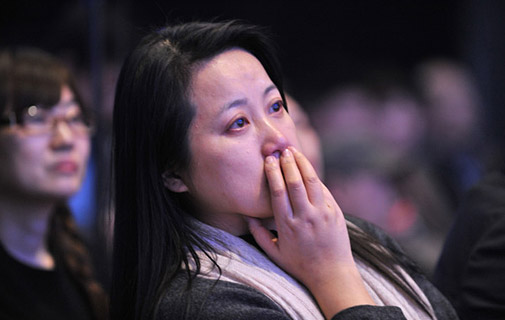 现场观众眼含热泪