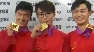 荷兰：射箭世锦赛&mdash;&mdash;中国射箭创造历史 男团首夺冠军