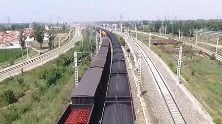 中國鐵路貨物日均裝車量連續三月刷新紀錄