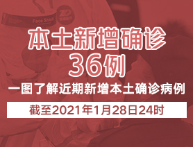 新增本土确诊病例36例 一图了解近期新增本土确诊病例
