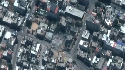 哈马斯与以色列停火协议生效：卫星图显示以空袭给加沙造成的破坏