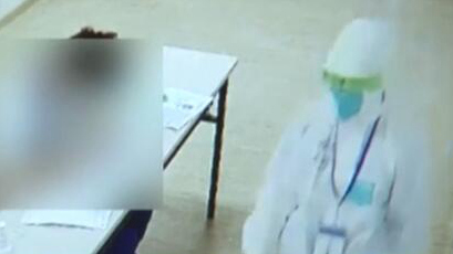 廣東廣州：兩名新冠肺炎確診考生在隔離病房內考試