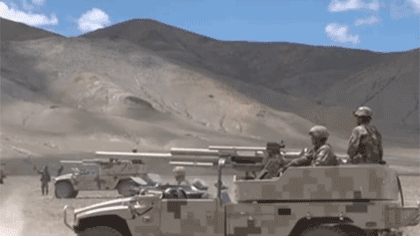 陸軍：海拔4500米 多型火炮開展實彈射擊演練