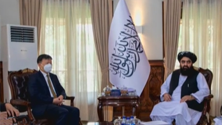 阿富汗：阿富汗临时政府代理外长会见我驻阿大使