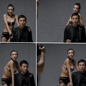 刘烨和大胸妹拍照尴尬不知该看哪