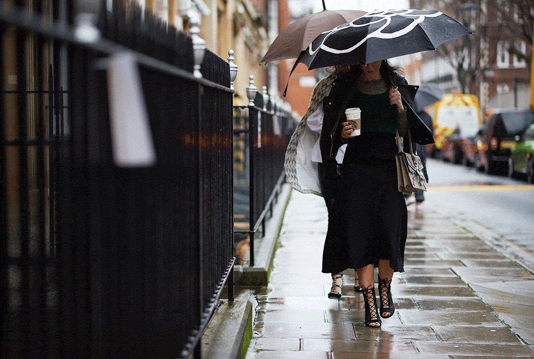 伦敦时装周秀场外的街头时尚