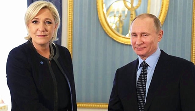 法国总统大选·勒庞访俄 普京：俄不会影响法国大选