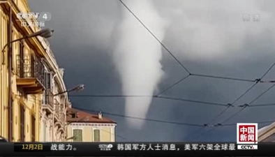 龙卷风侵袭意大利西北部海滨城市