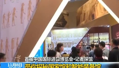 首届中国国际进口博览会记者探馆：带你探秘国家馆和智能装备馆