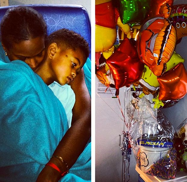 Usher's son recovering