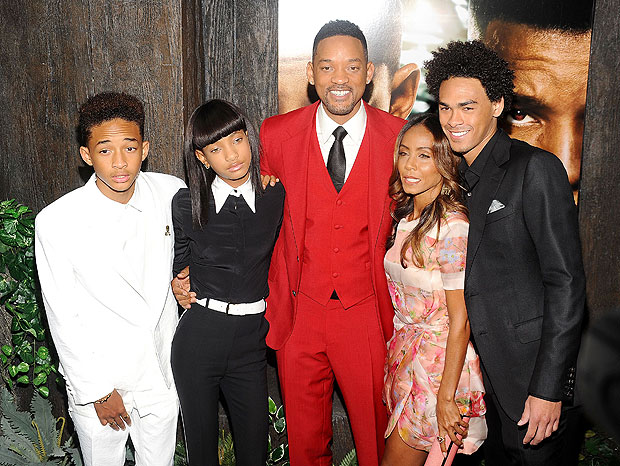 Will Smith and family