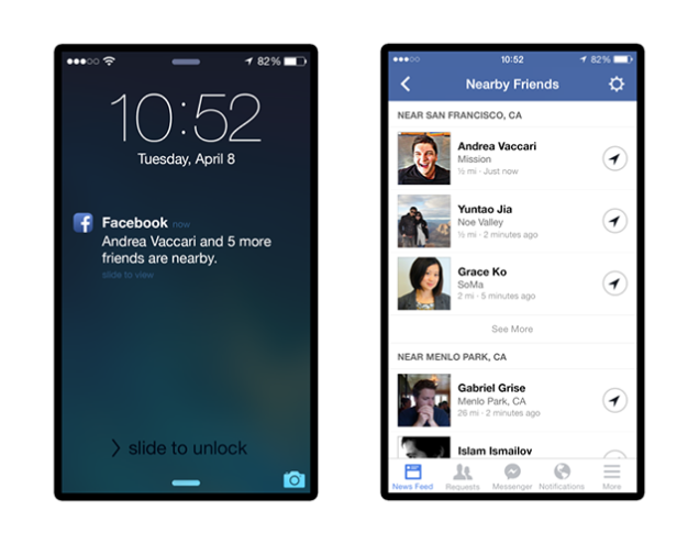 Facebook Adds "Nearby Friends" to Show You Where Everyone's At