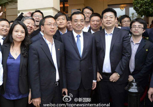 李克强:在非中企了解当地文化才能扎住根。图片来源:“新国际”微博。 李克强:在非中企了解当地文化才能扎住根。图片来源:“新国际”微博。
