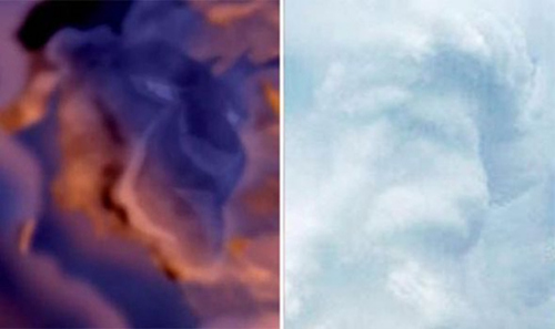 英国一女子抓拍奇特云彩酷似狮子王木法沙(图)