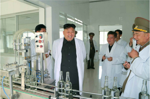 金正恩建议在厂区内建造金正日的壁画。