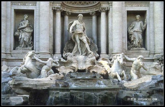 图为罗马许愿池。（图片来源：互联网）