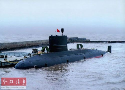 原文配图：网上流传的中国海军&ldquo;元&rdquo;级常规潜艇。