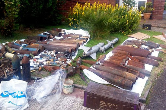 英国老人家中现&ldquo;军火库&rdquo;武器包括导弹（图）