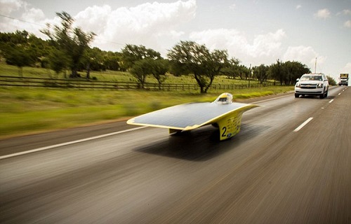 美国太阳能汽车挑战赛结束冠军8天横跨7州（图）