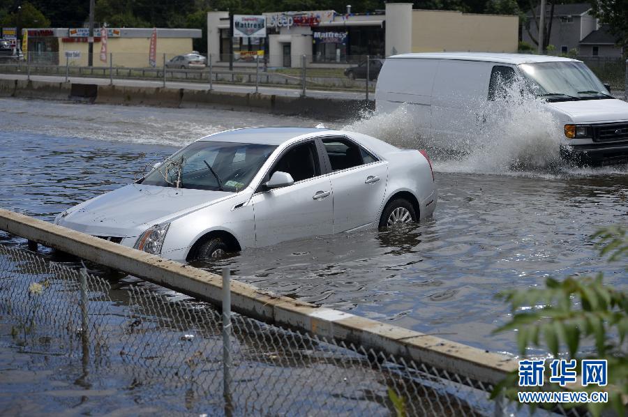 （国际）（2）美国东部遭暴雨袭击多处内涝