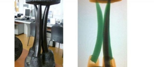 【昊】本象牙 一本牙 全長75.0cm 重量6.20kg 登録票[DK37Oi] 本象牙 磨き牙 6.5kg 限定１ー 三宝堂オンラインショップ