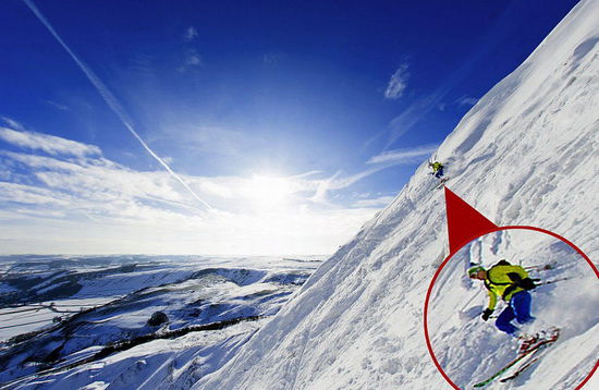 英国遭遇数周严寒 皑皑积雪似瑞士雪山(图)