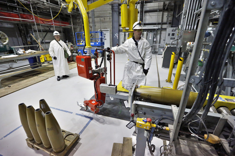 普韦布洛化武库中储存着二战以来最多的化学武器。（网页截图）