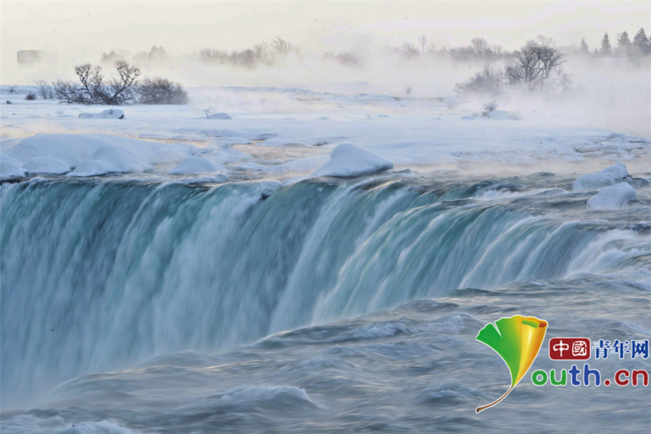 上帝的杰作：冰封的尼亚加拉瀑布