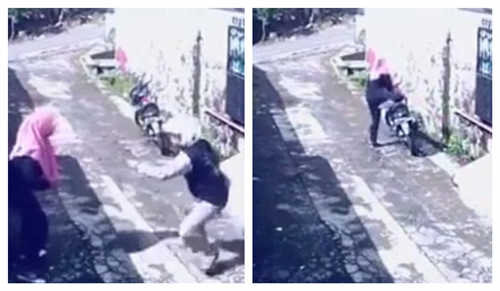 偷鸡不成反蚀把米劫匪摩托遭受害者骑走(图)