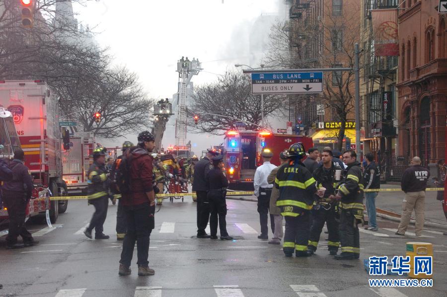 （国际）（6）纽约一建筑发生爆炸并引起火灾致多人受伤 