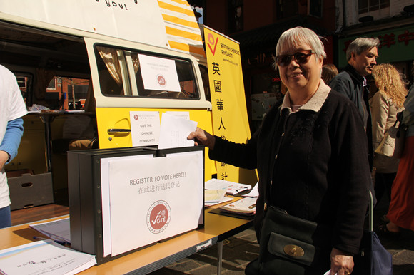 英国将迎大选 华人参政计划助华人登记投票