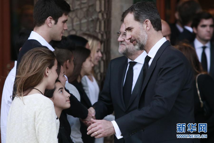 （国际）（2）西班牙为德国之翼坠机事件遇难者举行悼念仪式