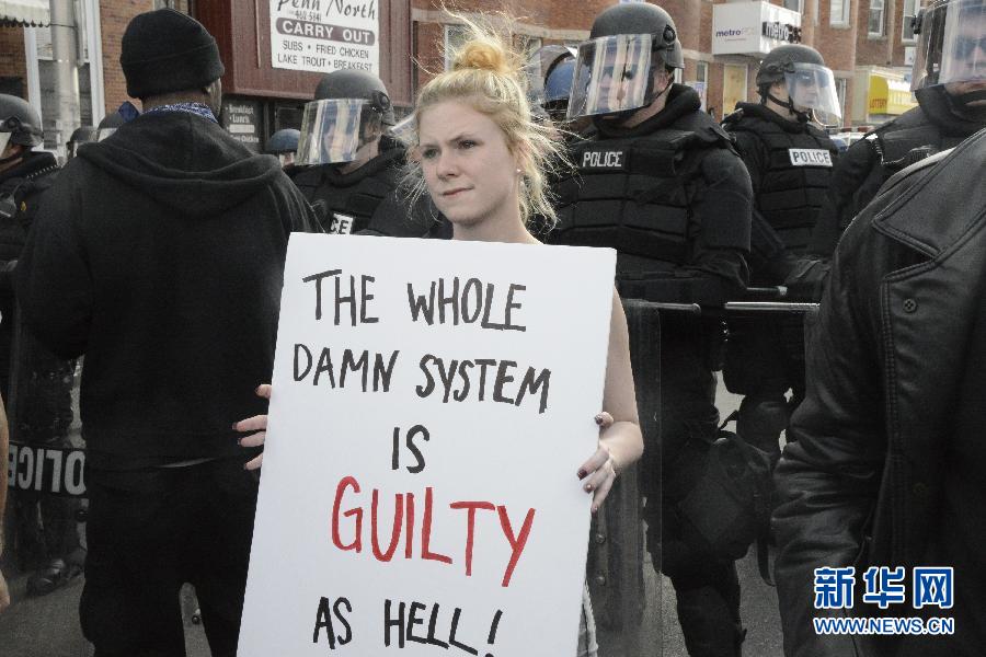 （国际）（5）美国巴尔的摩骚乱后加强安保