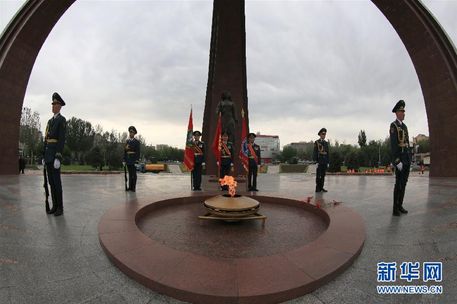 （国际）（1）卫国战争&ldquo;胜利接力&rdquo;活动抵达吉尔吉斯斯坦