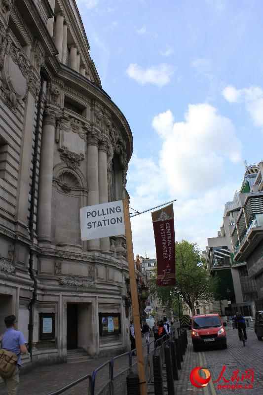 威斯敏斯特一个选区的指路牌（摄影：白天行）