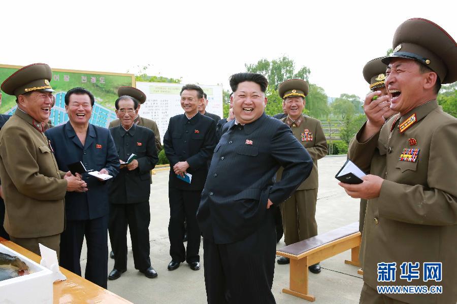 （XHDW）（2）金正恩视察新昌养鱼场