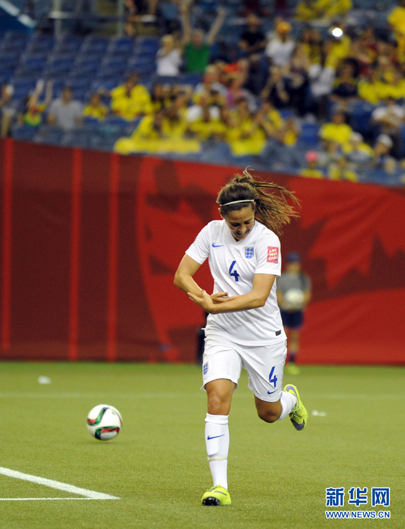 女足世界杯:英格兰2比1小胜哥伦比亚