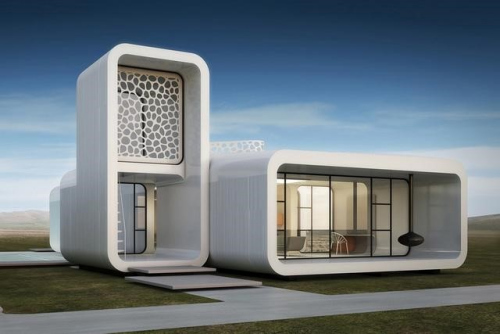 资料图片： 3D打印房屋。