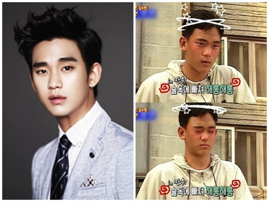 金秀贤演醉汉旧照曝光眼神呆滞肤色红润（图）