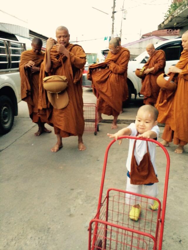 泰国小和尚走红 打坐瞌睡萌翻网友