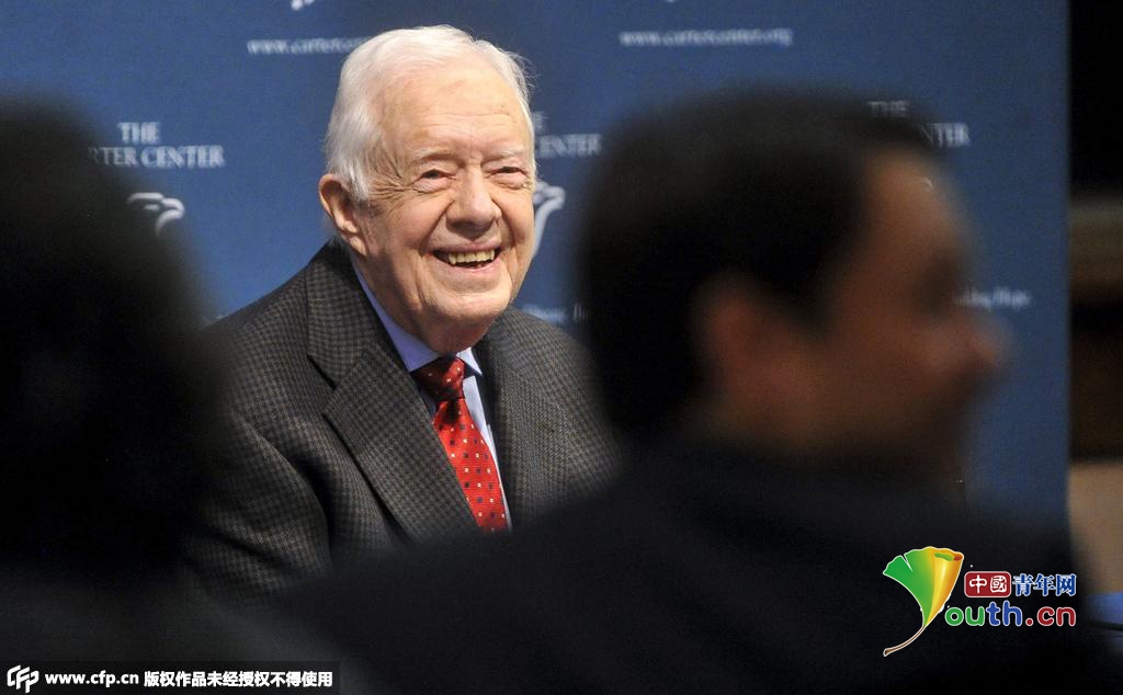美国前总统卡特癌细胞扩散至大脑(高清组图)