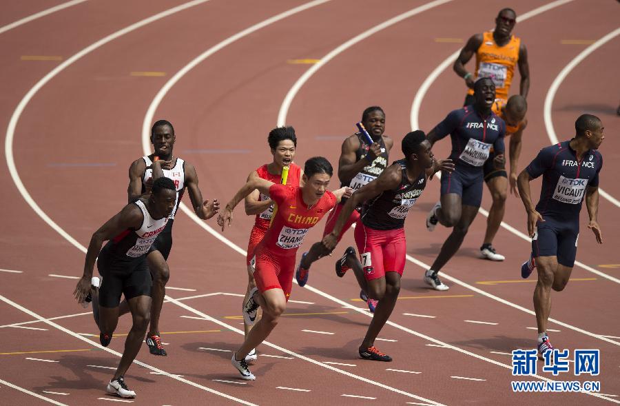 （田径世锦赛）（10)田径&mdash;&mdash;中国队创男子4X100米接力新的亚洲纪录
