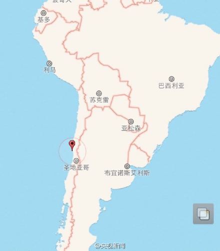 智利8.2级地震现场