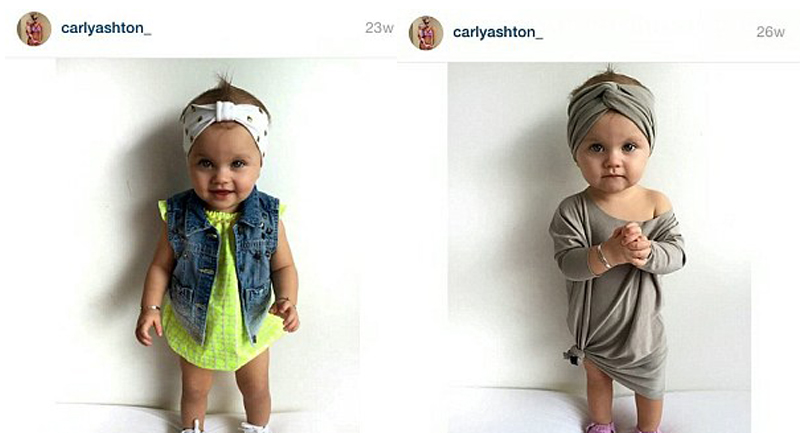 英国1岁小萝莉成时尚偶像 代言35个品牌