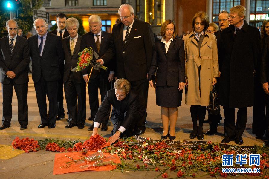 （XHDW）欧盟国家驻土耳其使节悼念爆炸袭击遇难者