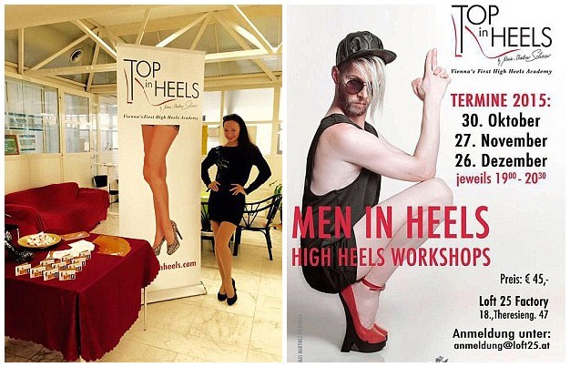 奥地利掀男性穿高跟鞋风潮 舞蹈老师开课教授