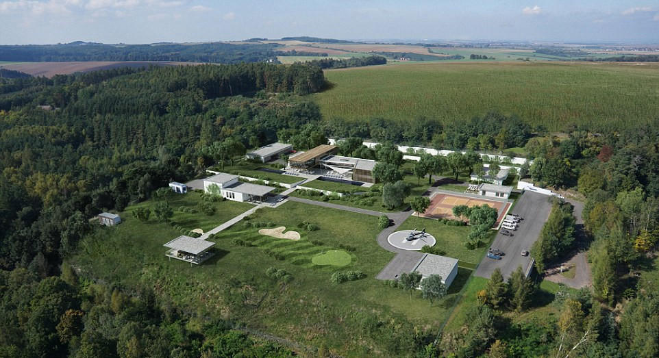 亿万富翁末日避难所藏身捷克山区 配备影院花园