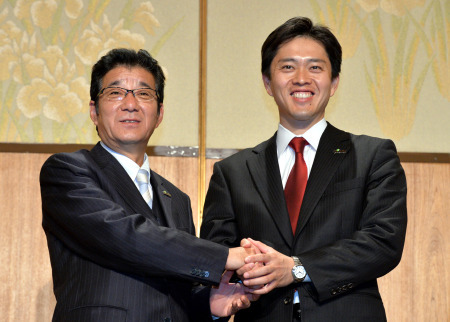 维新会获胜的两名候选人。