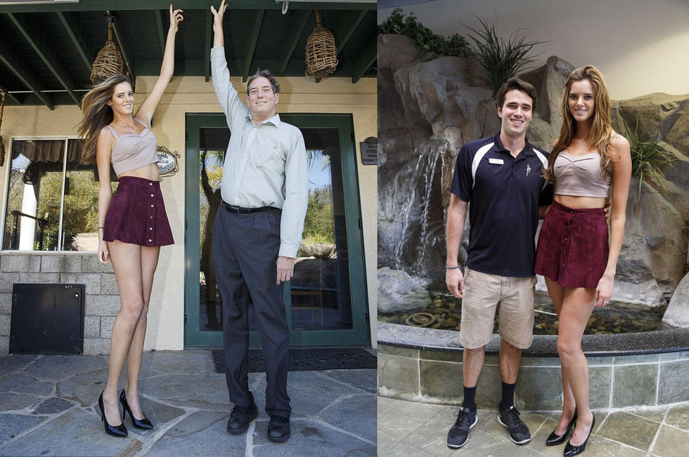 加州美女模特腿长1米3 因太高没工作