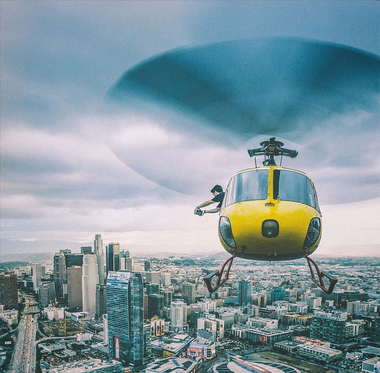 美20岁小伙挑战极限 高空俯拍美景